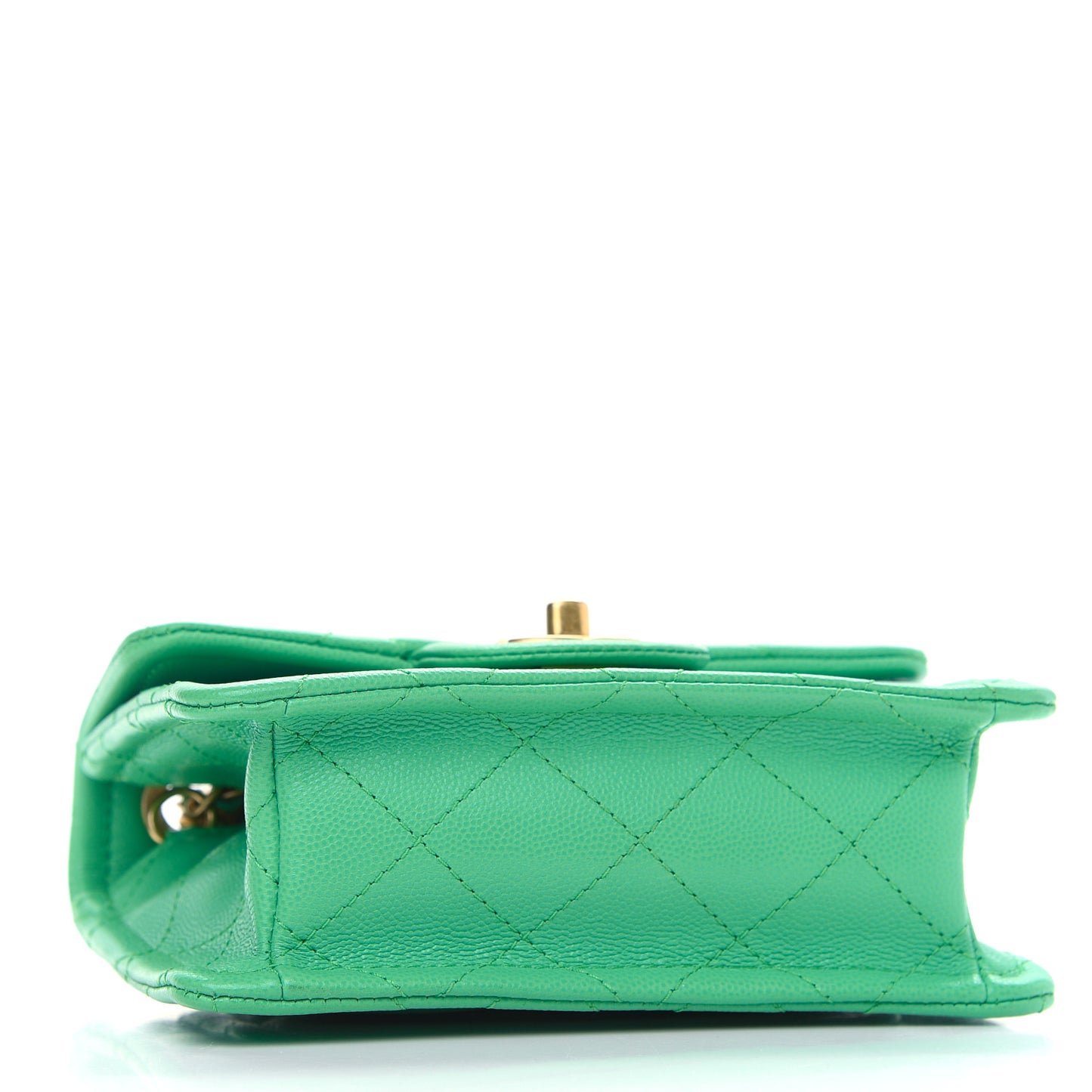 Caviar Quilted Mini Sweet Classic Flap Green