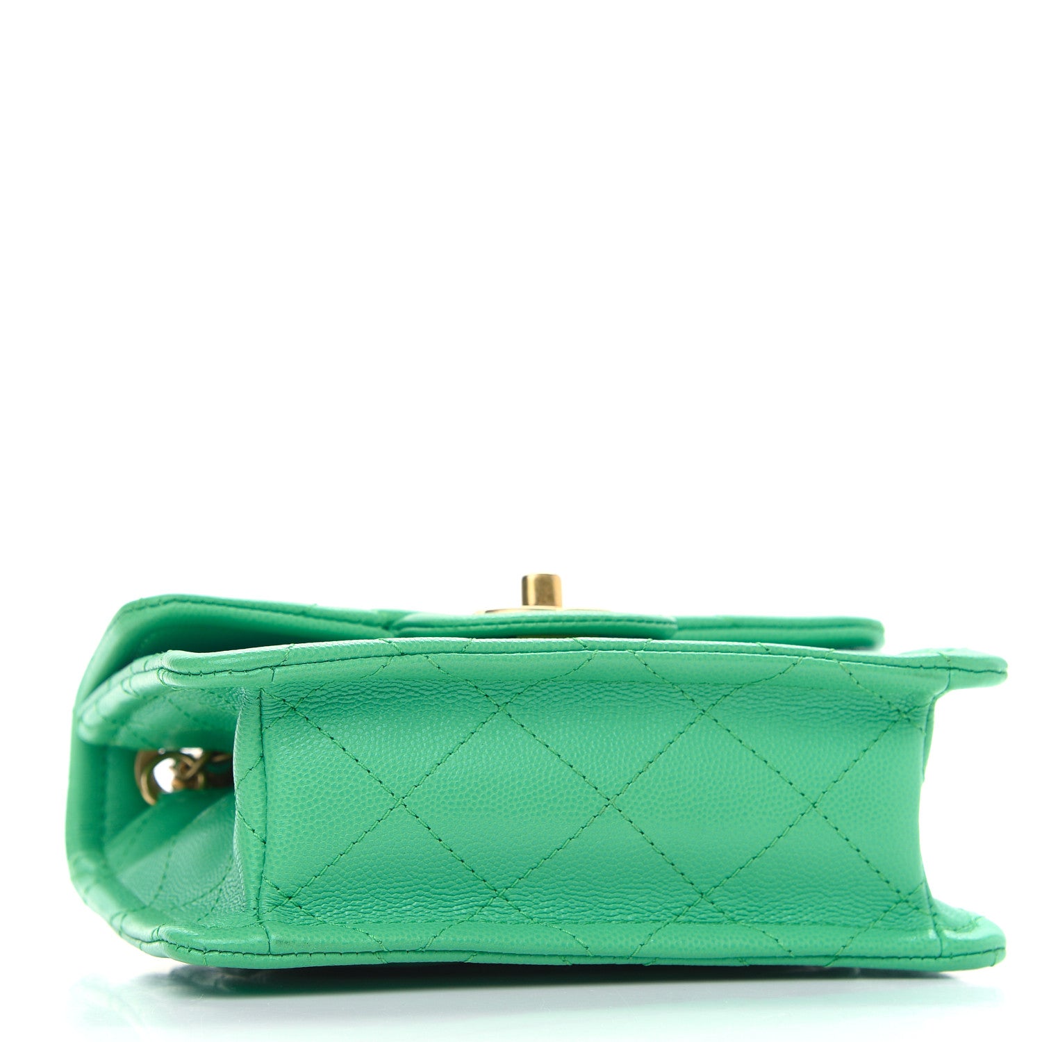 Chanel Caviar Quilted Mini Sweet Classic Flap Green 4 of 9