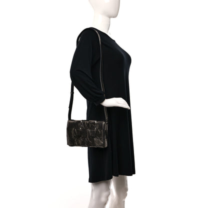 Bottega Veneta Metallic Crushed Calfskin Maxi Intrecciato Cassette Crossbody Bag Anchor 2 of 9