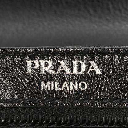 Prada Glace Calfskin Studded Crossbody Black 6 of 8