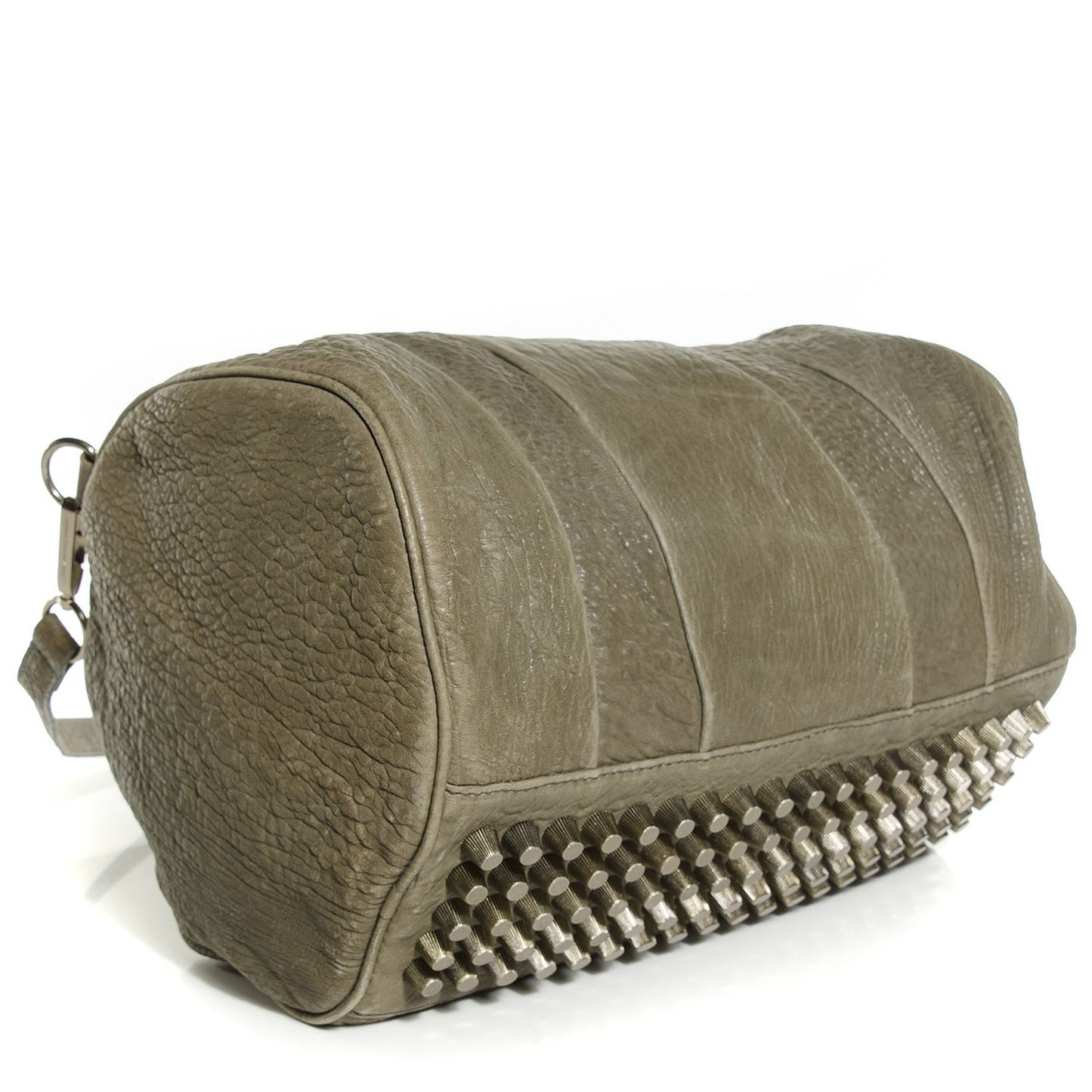 Pebbled Lambskin Rocco Sage Antique Brass Hardware