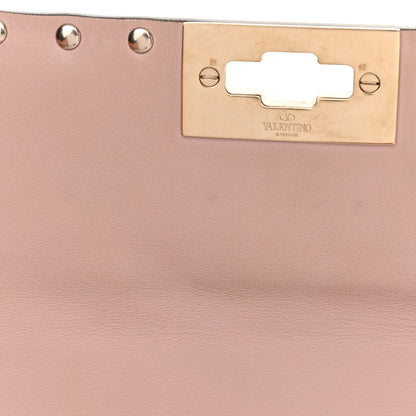 Valentino Garavani Lambskin Medium Rockstud Spike Shoulder Bag Poudre 11 of 15