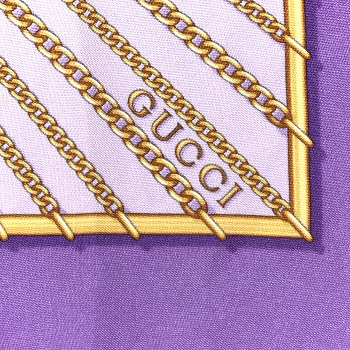 Silk Twill Cerissa Square Scarf Purple Yellow