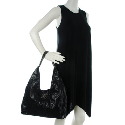 Chanel Calfskin Quilted Coco Supple Hobo Black 2 of 7