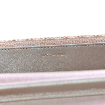 Chanel Iridescent Caviar Quilted Wallet On Chain WOC Beige 9 of 12