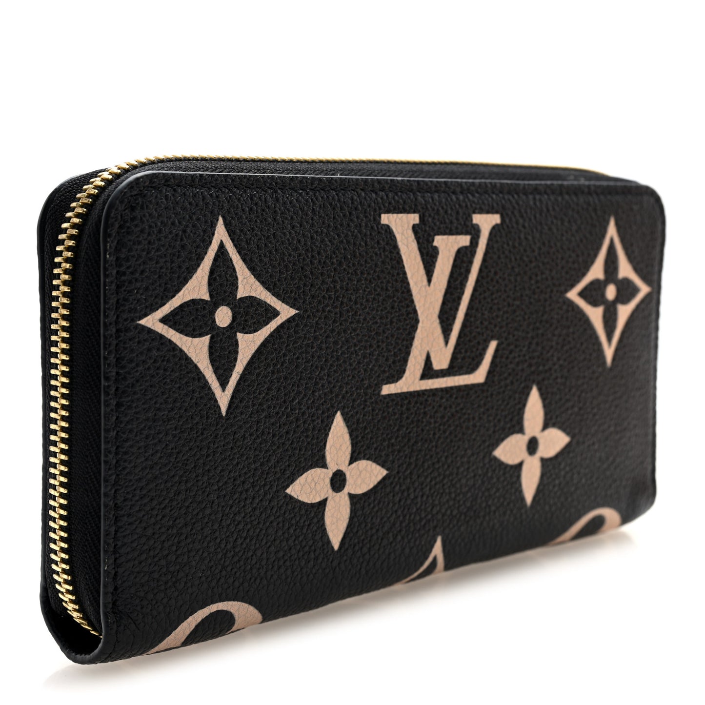 Empreinte Monogram Giant Zippy Wallet Black Beige