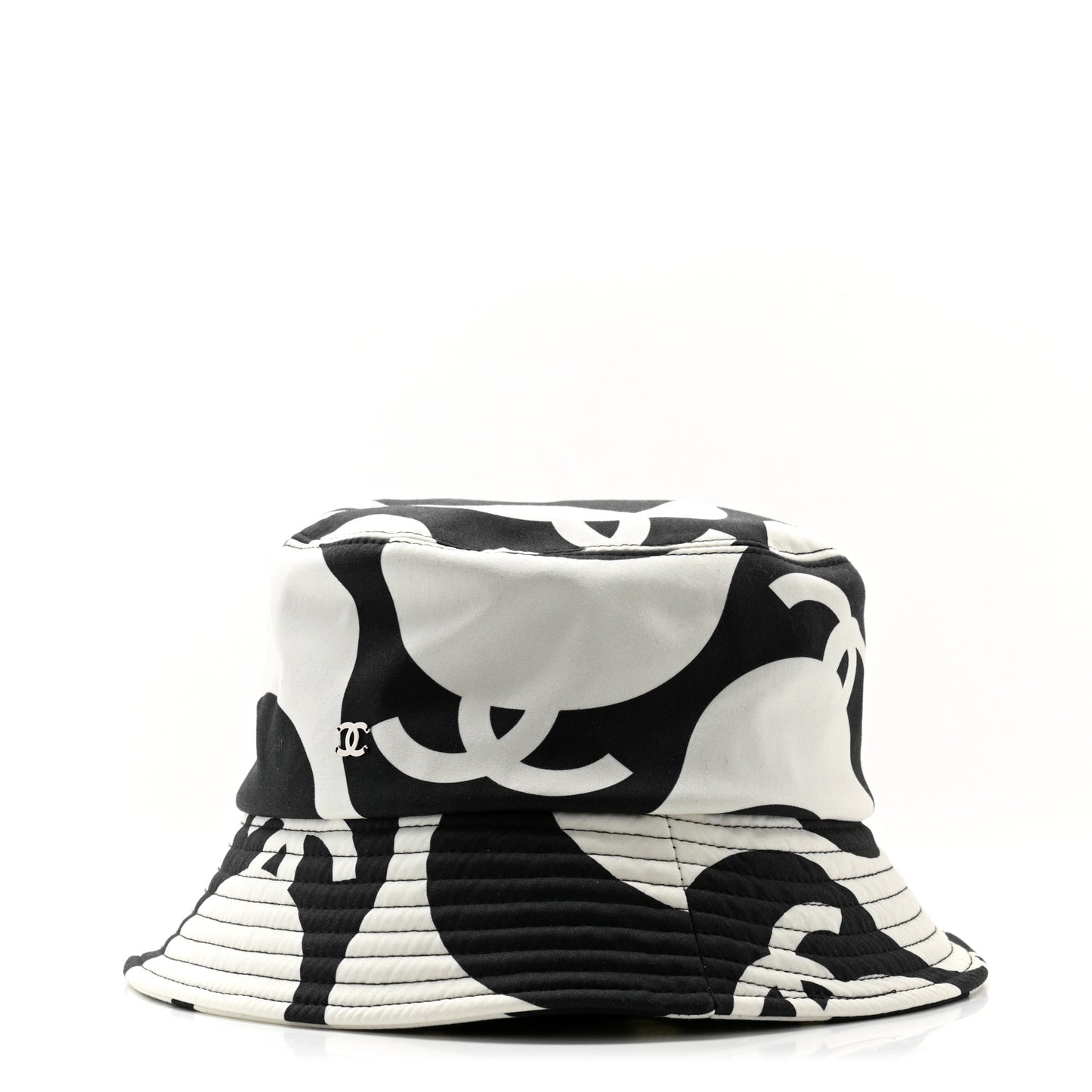 Canvas Bucket Hat M Black White