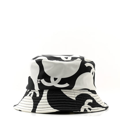 Chanel Canvas Bucket Hat M Black White 1 of 8