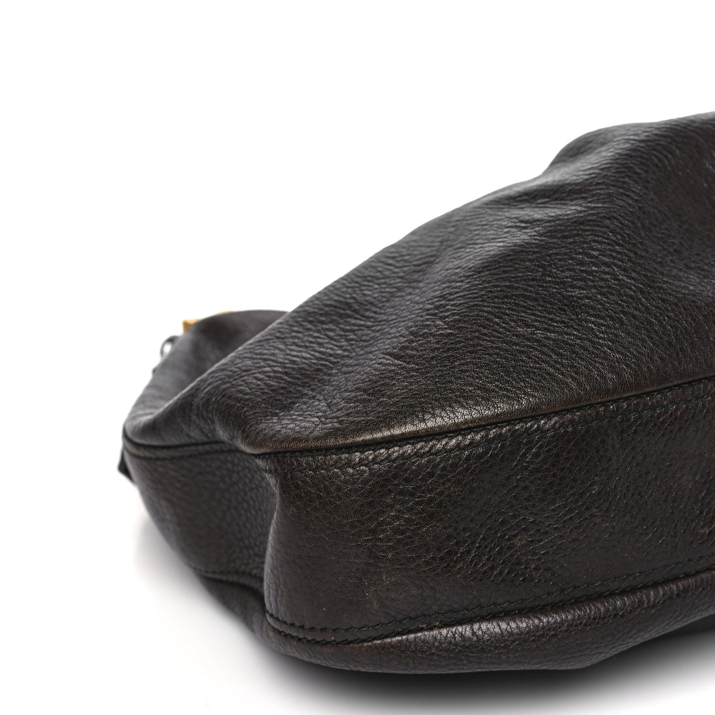 Calfskin Malika Hobo Dark Brown