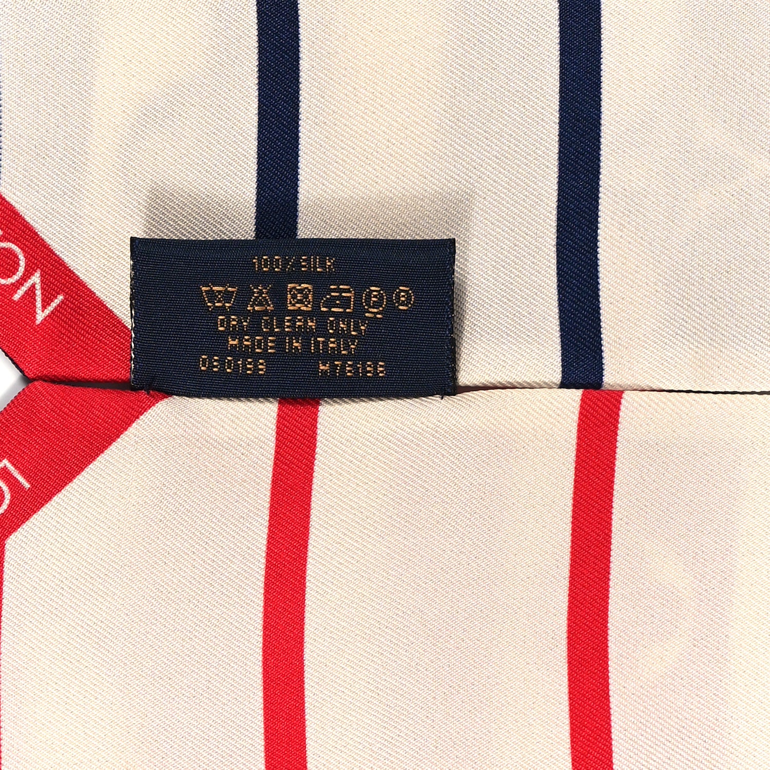 Louis Vuitton Silk Monogram LV Escale Summer Stripes BB Bandeau Blue Red 3 of 3