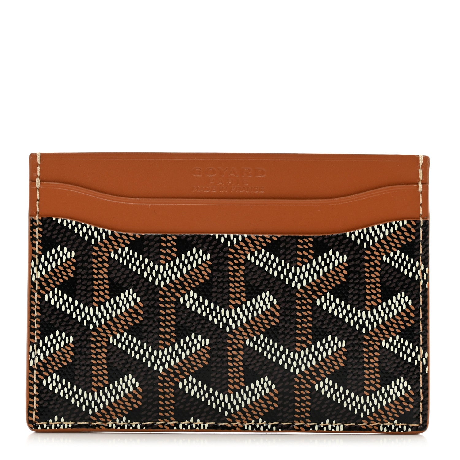 Goyard Goyardine Saint Sulpice Card Holder Black Gold 1 of 6