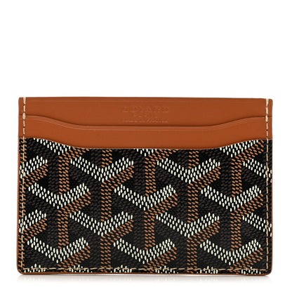 Goyard Goyardine Saint Sulpice Card Holder Black Gold 1 of 6