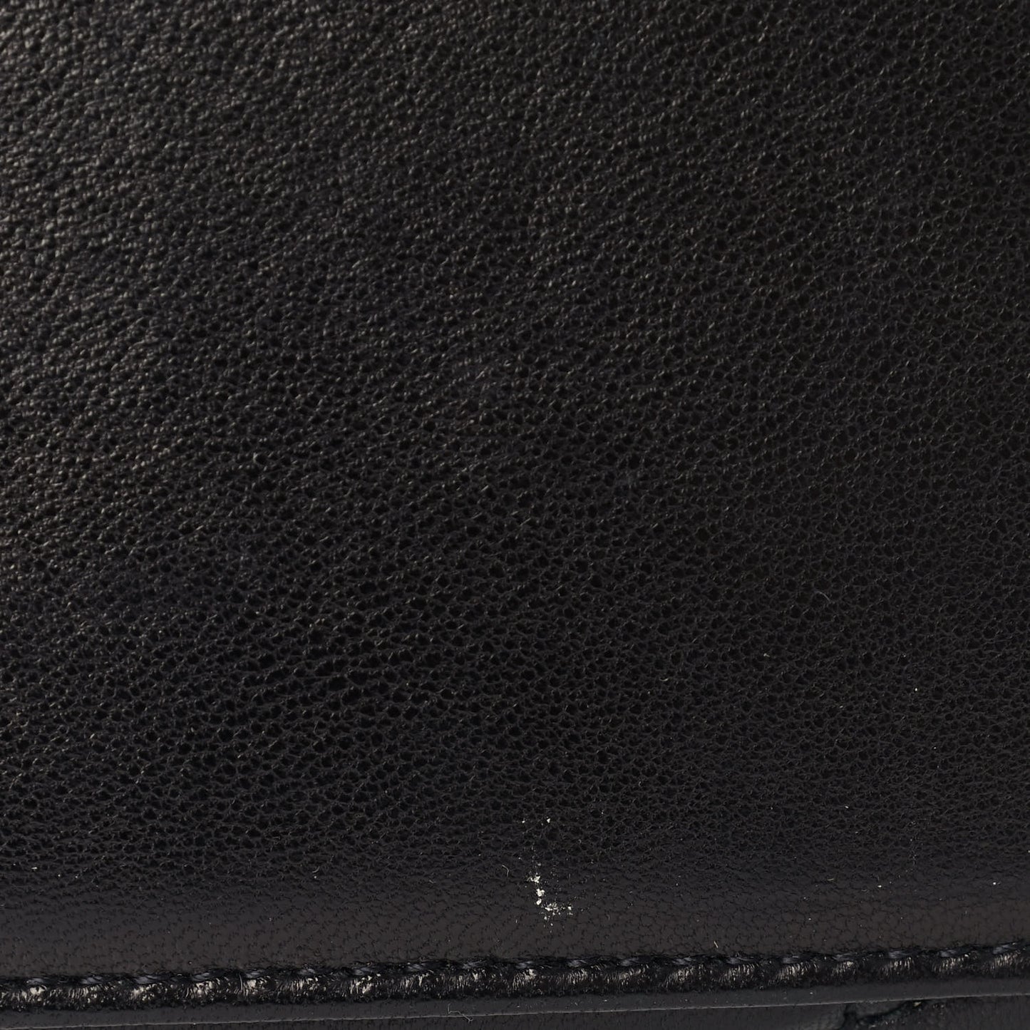 Lambskin Quilted Small Loulou Puffer Monogram Chain Satchel Black