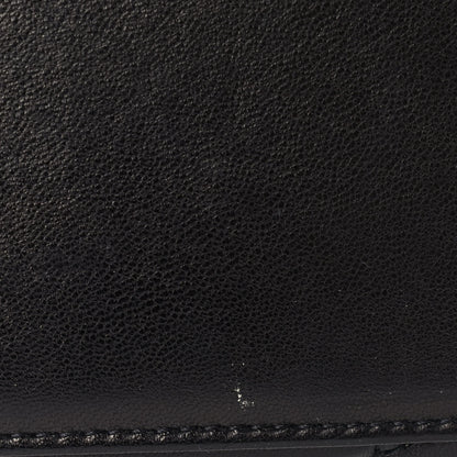 Saint Laurent Lambskin Quilted Small Loulou Puffer Monogram Chain Satchel Black 9 of 10