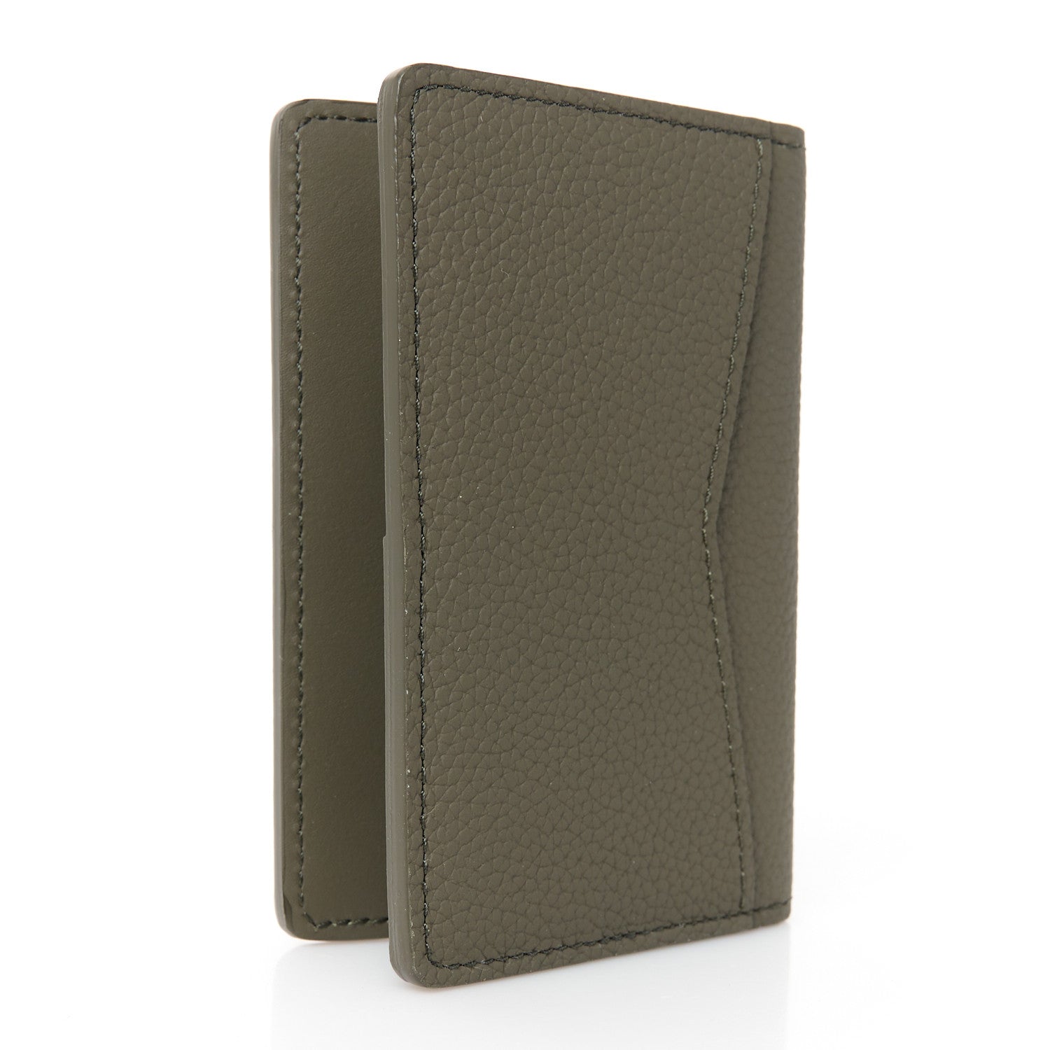 Louis Vuitton Grained Calfskin Aerogram Pocket Organizer Khaki 3 of 7