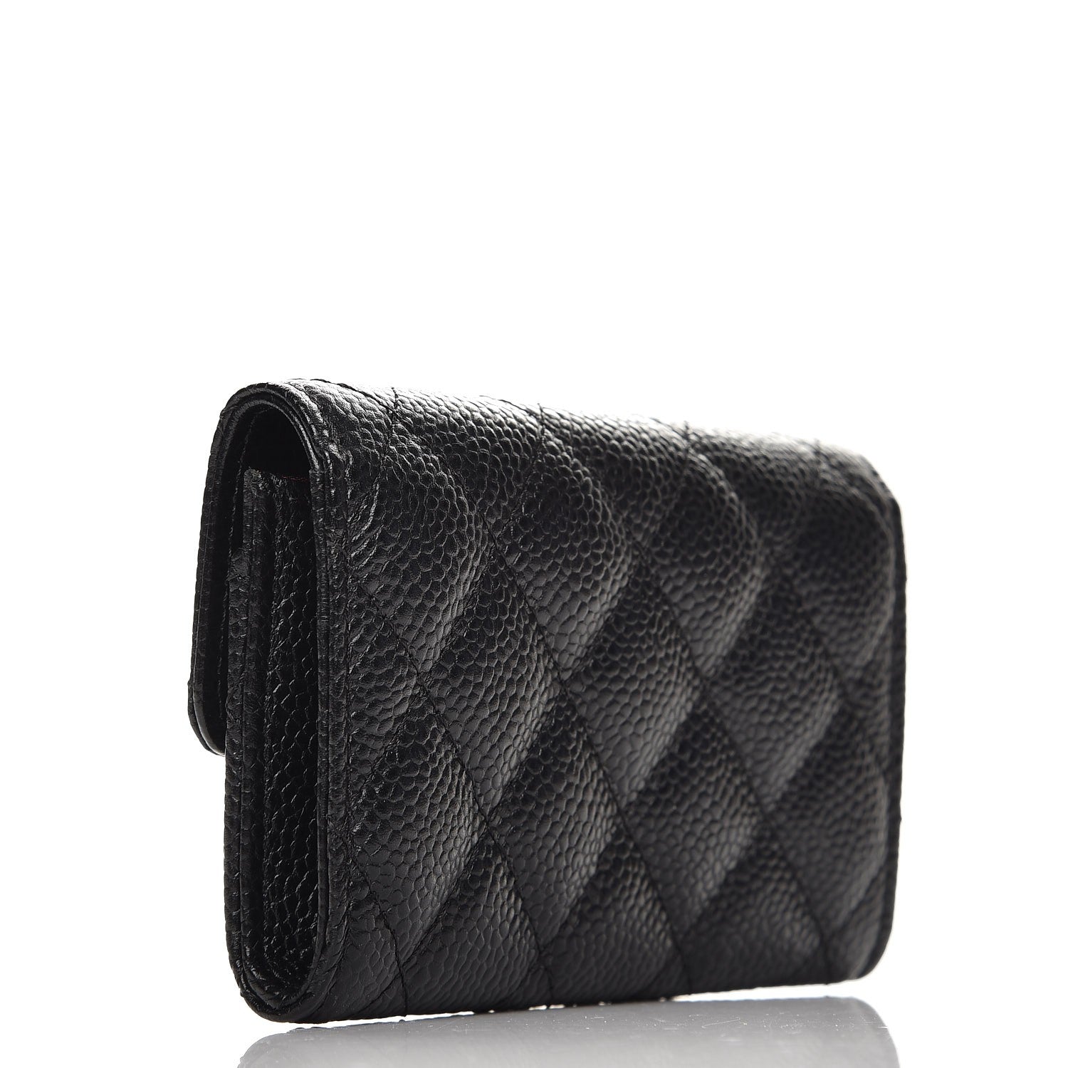 Chanel Caviar Quilted Flap Card Holder Black 3 of 9
