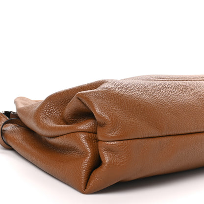 Gucci Grained Calfskin Softbit Maxi Shoulder Bag Brown 9 of 10