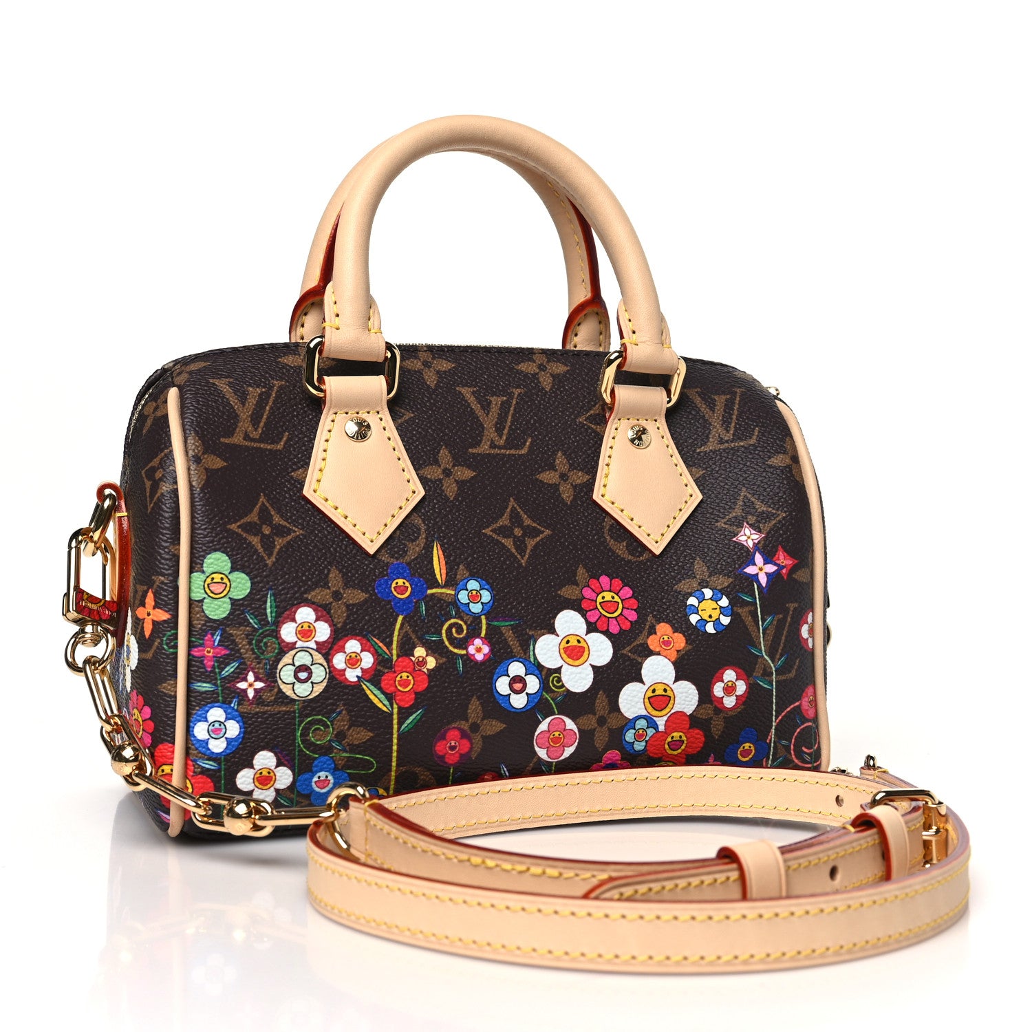 Louis Vuitton LV X TM Monogram Flowers Speedy Bandoulière 20 4 of 10