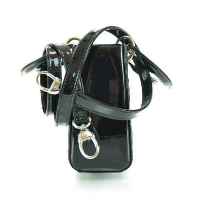 Christian Dior Patent Cannage Mini Lady Dior Black 5 of 10