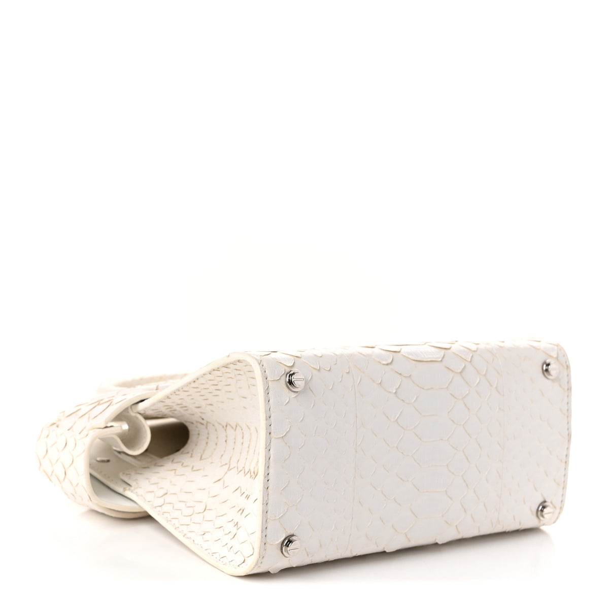 Givenchy Snakeskin Mini Horizon Satchel White 4 of 10