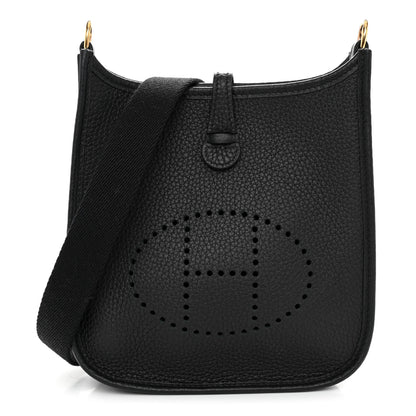 Hermes Taurillon Clemence Evelyne TPM Black 1 of 11