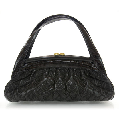 Louis Vuitton Alligator Vienna Sac Fermoir MM Black 1 of 7