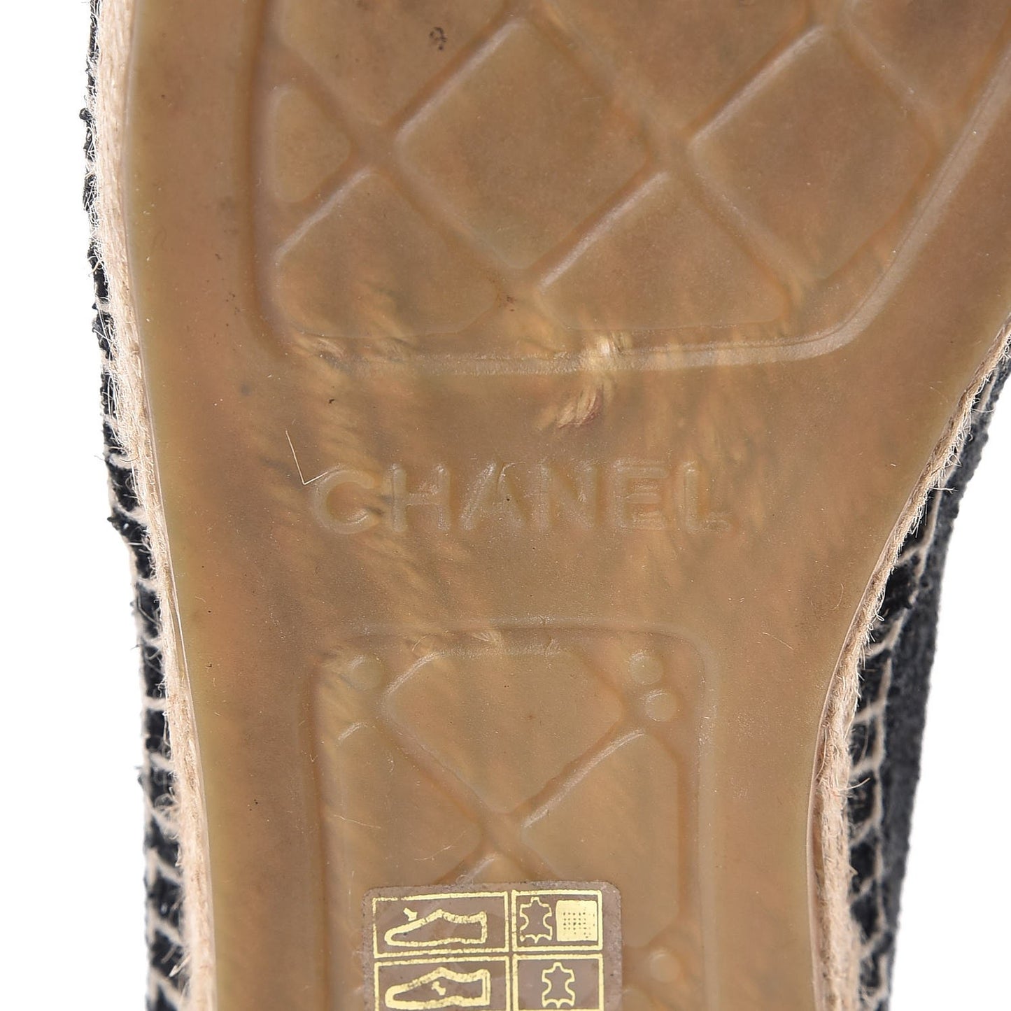 Tweed Patent CC Espadrilles 40 Black