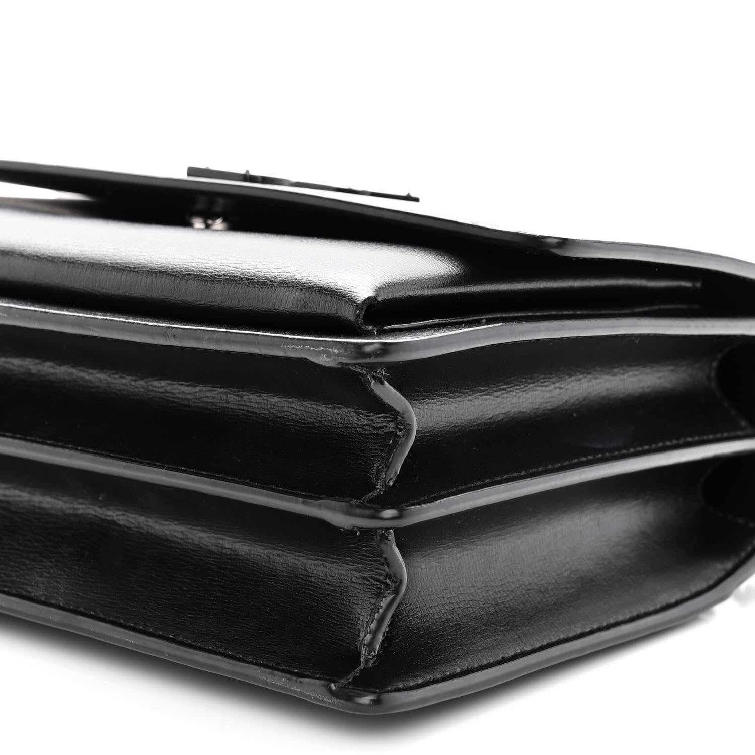 Saint Laurent Calfskin Medium Monogram Monochrome Sunset Black 9 of 9