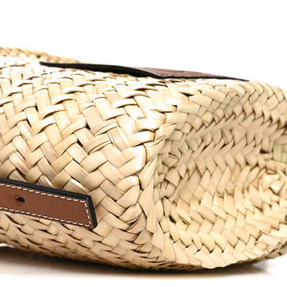 Loewe Raffia Drawstring Basket Tote Bag Natural Tan 8 of 9