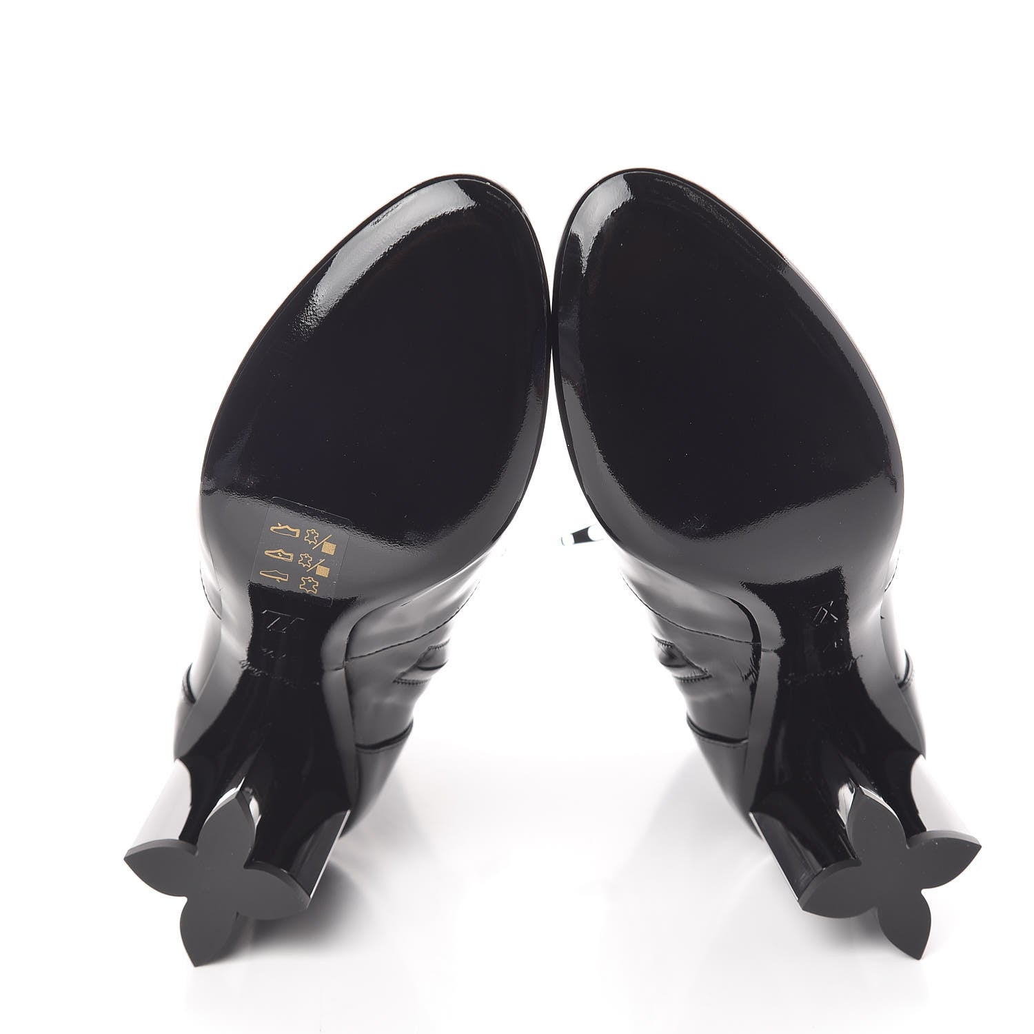 Louis Vuitton Patent Silhouette Ankle Boots 37.5 Black 5 of 7