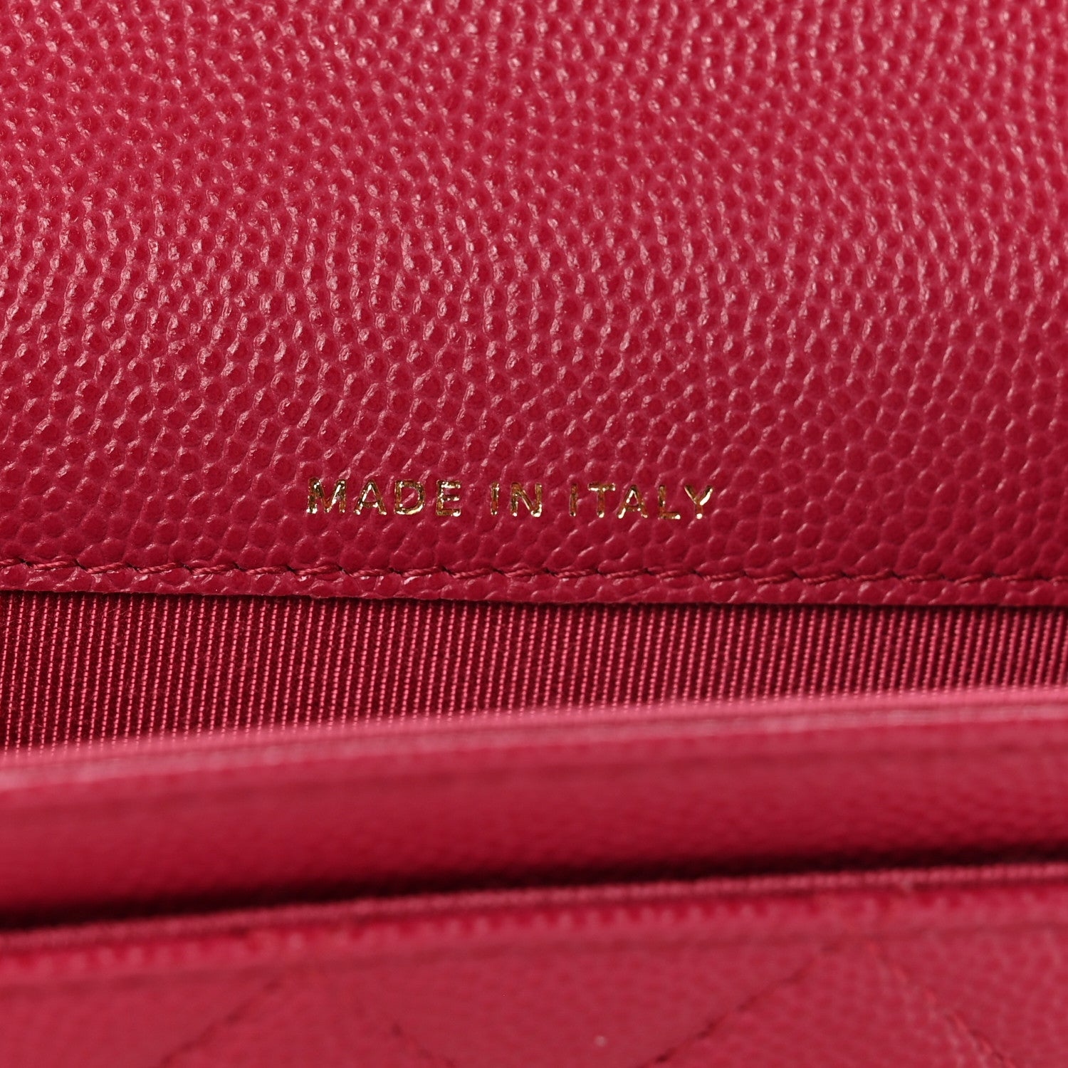 Chanel Caviar Quilted Flap Card Holder Wallet Dark Pink 6 of 9