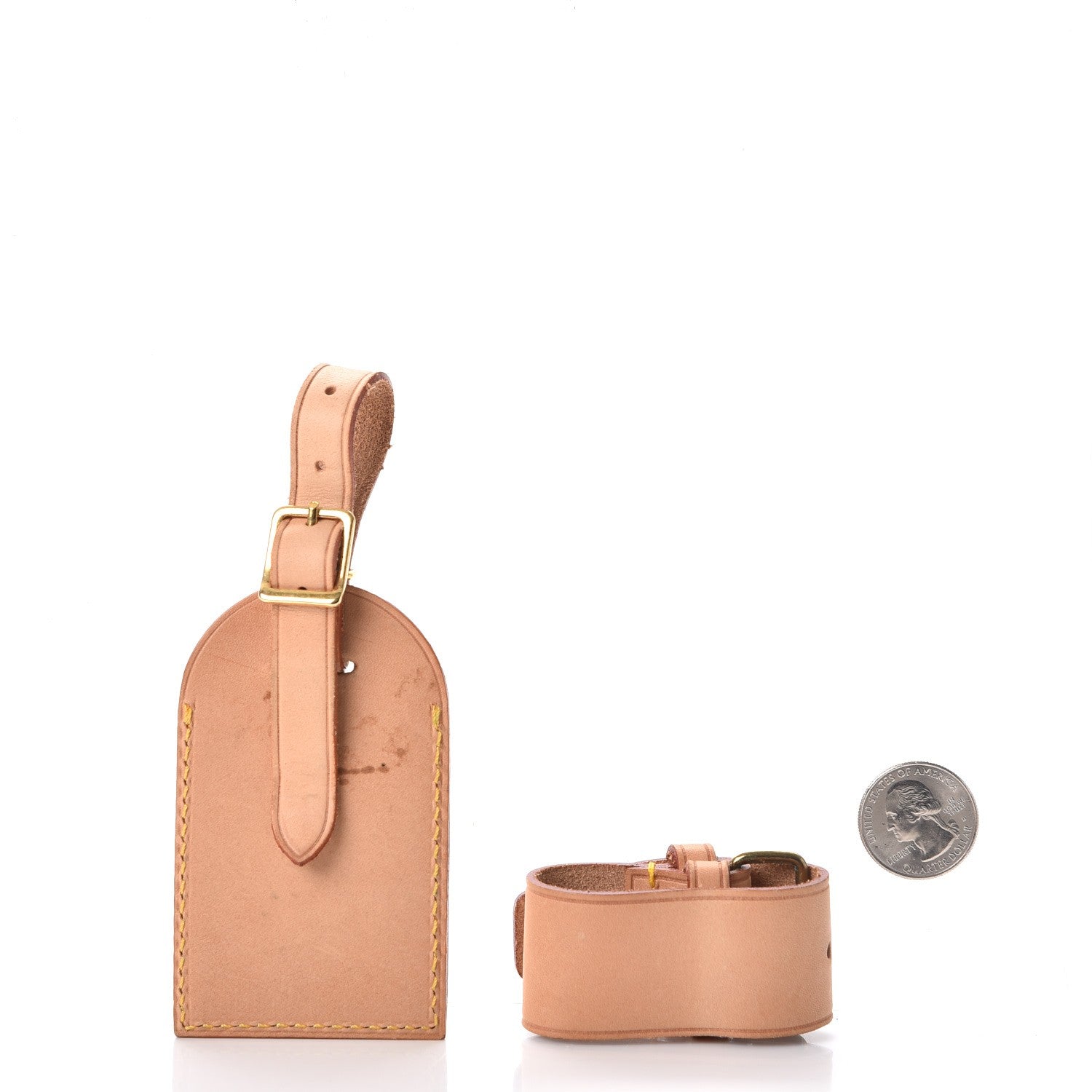 Louis Vuitton Vachetta Luggage Tag and Loop Set 2 of 12
