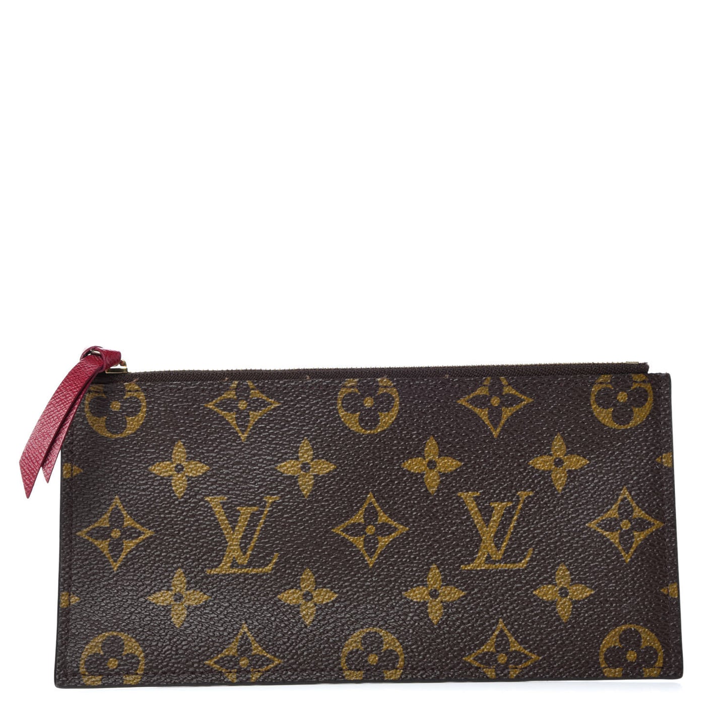 Monogram Felicie Chain Wallet Zippered Insert Fuchsia