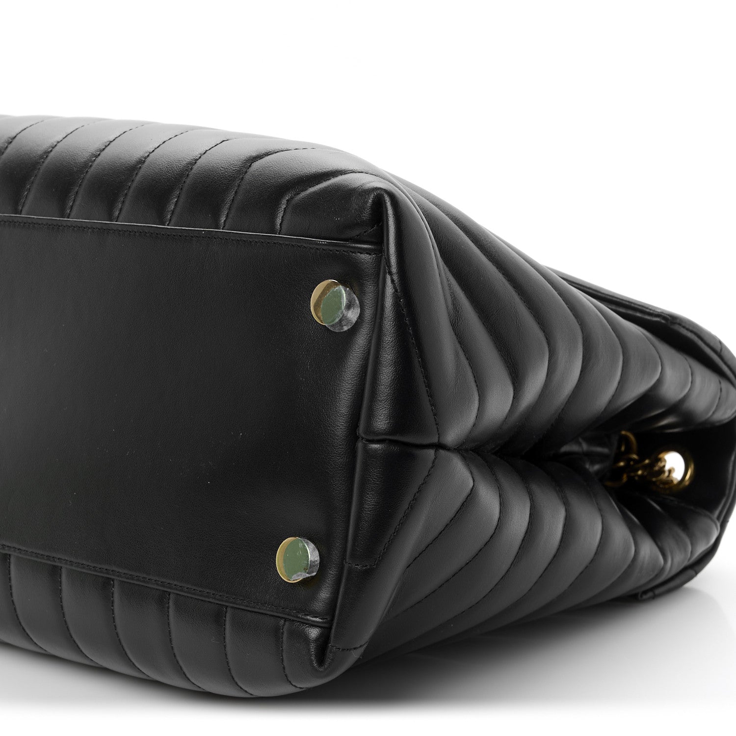 Saint Laurent Calfskin Y Quilted Monogram Large Loulou Chain Satchel Black 11 of 11