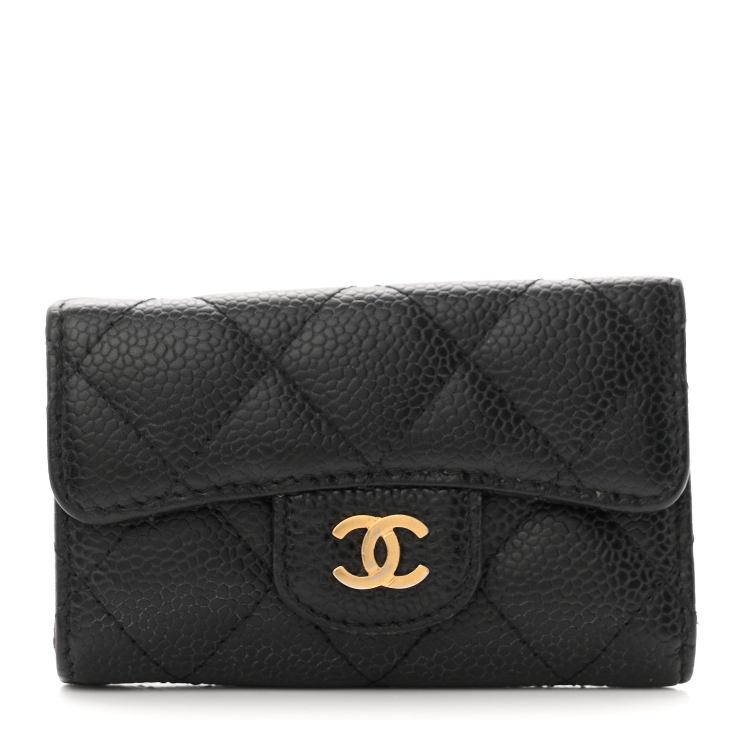 Chanel Caviar Quilted 6 Key Holder Black 1 of 8