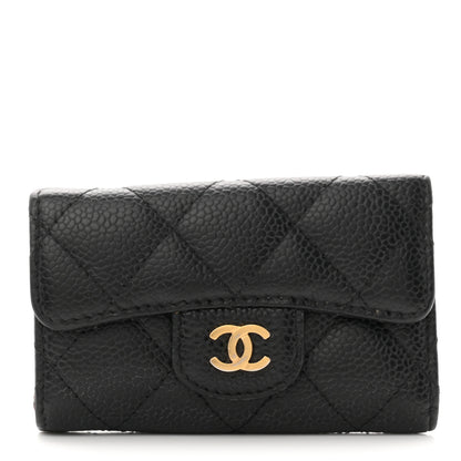 Chanel Caviar Quilted 6 Key Holder Black 1 of 8