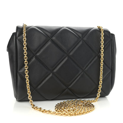 Salvatore Ferragamo Nappa Quilted Ginny Crossbody Black 3 of 10