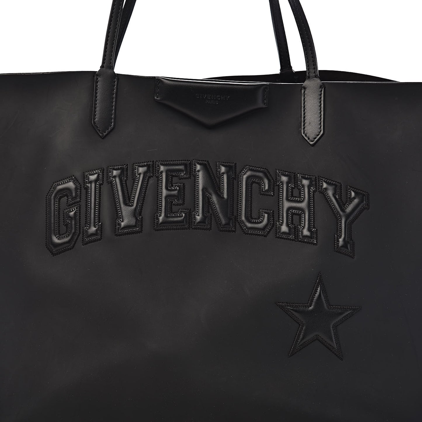 Calfskin Large Antigona Tote Black