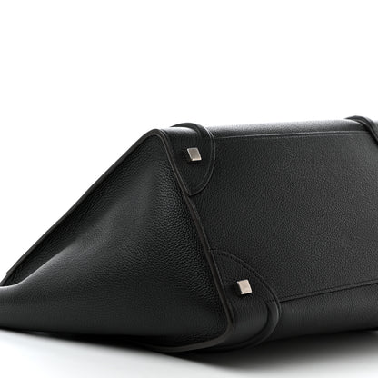 Celine Drummed Calfskin Mini Luggage Black 9 of 11