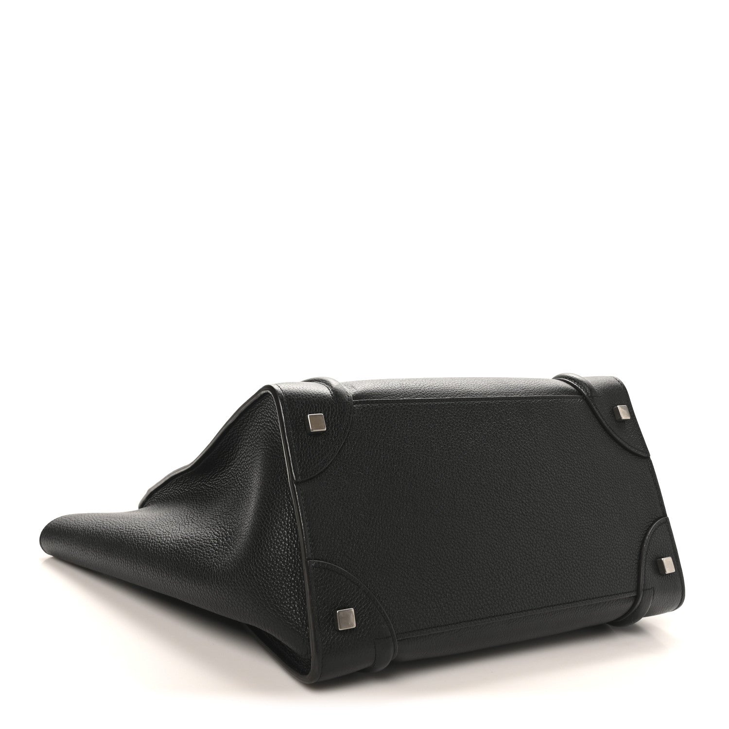 Celine Drummed Calfskin Mini Luggage Black 4 of 10