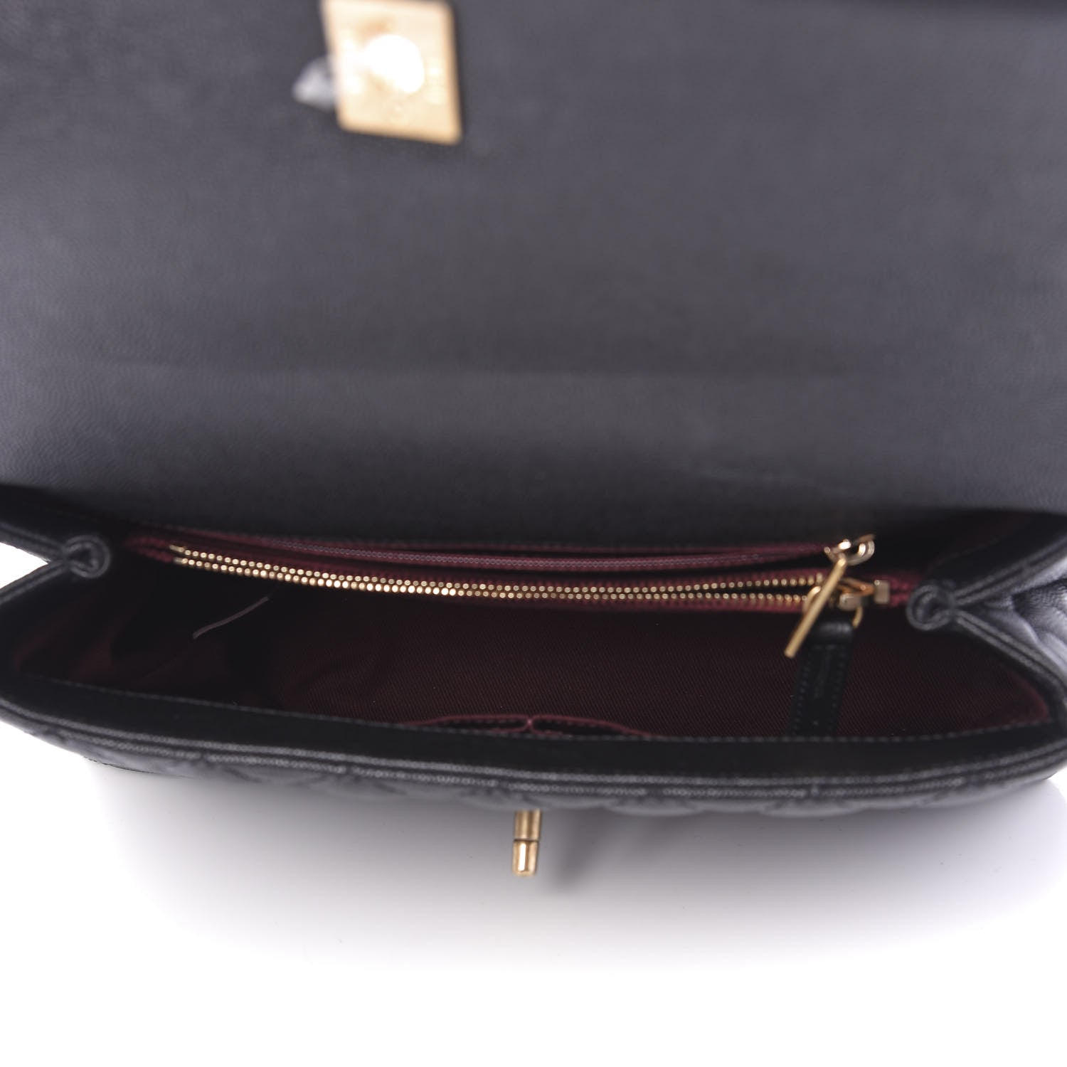 Chanel Caviar Quilted Small Coco Handle Flap Black 6 of 11