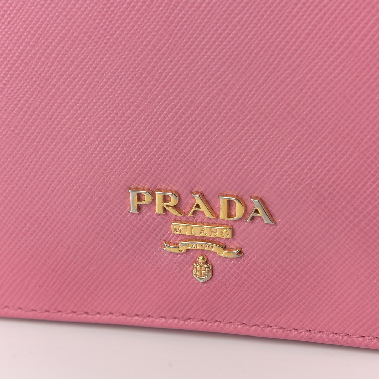 Saffiano Metal Bi-Fold Wallet Geranio