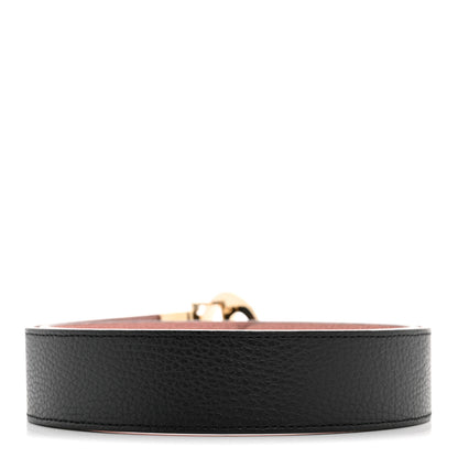 Gucci Calfskin 1973 Reversible Belt 90 36 Black Pink 2 of 8