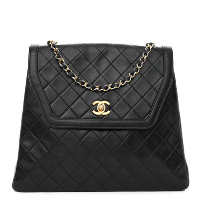 Chanel Lambskin Quilted Single Flap Black 1 of 12