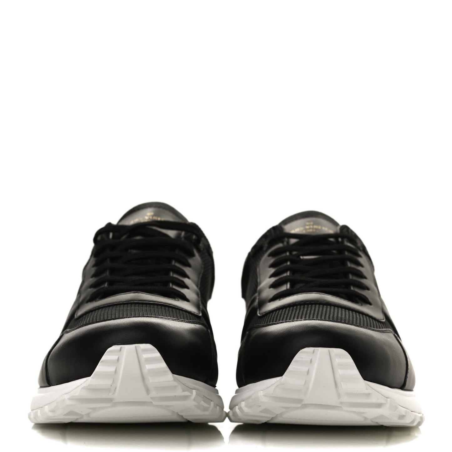 Calfskin Monogram Run Away Sneakers 9.5 Black