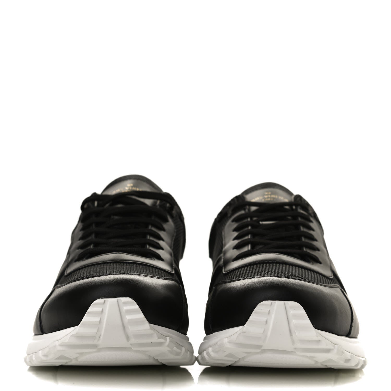Louis Vuitton Calfskin Monogram Run Away Sneakers 9.5 Black 2 of 10