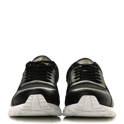 Louis Vuitton Calfskin Monogram Run Away Sneakers 9.5 Black 2 of 10