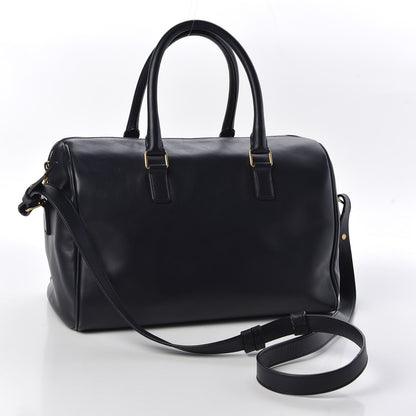 Saint Laurent Calfskin Classic Duffle 6 Navy 2 of 9