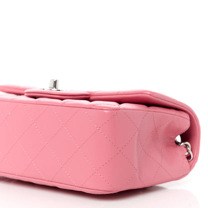 Chanel Lambskin Quilted Mini Rectangular Flap Pink 11 of 13