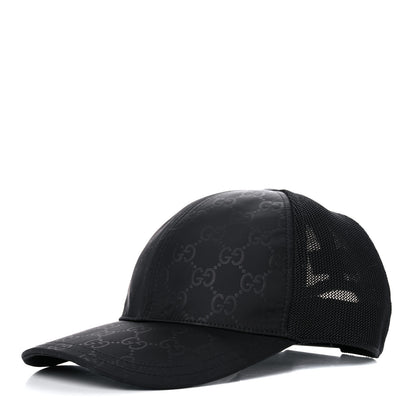 Gucci Nylon Monogram Baseball Hat M Black 1 of 10